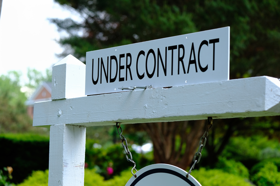 sign of under contract picket sign