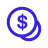 an icon representing 2 coins